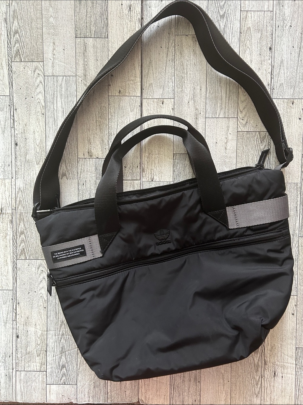 adidas original puffer shopper tote